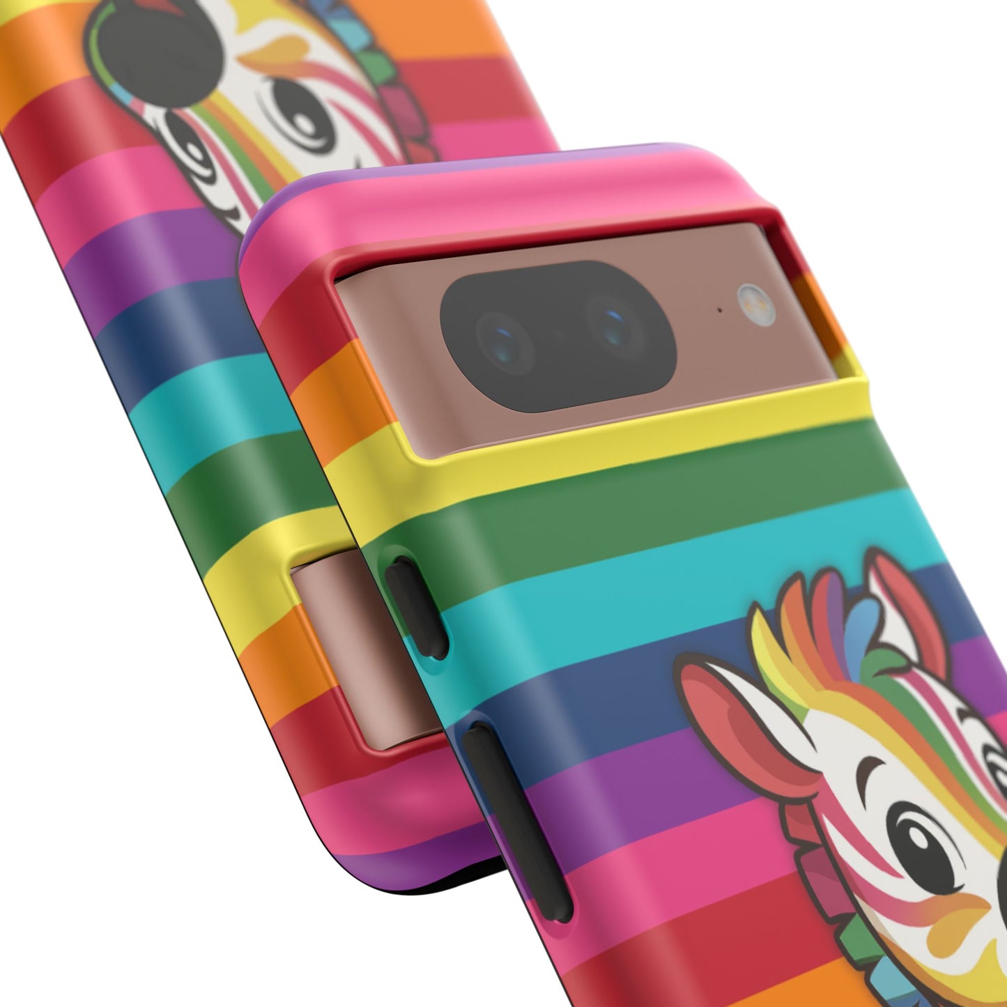 "zee the o.g." – original rainbow pride zebra android tough phone case