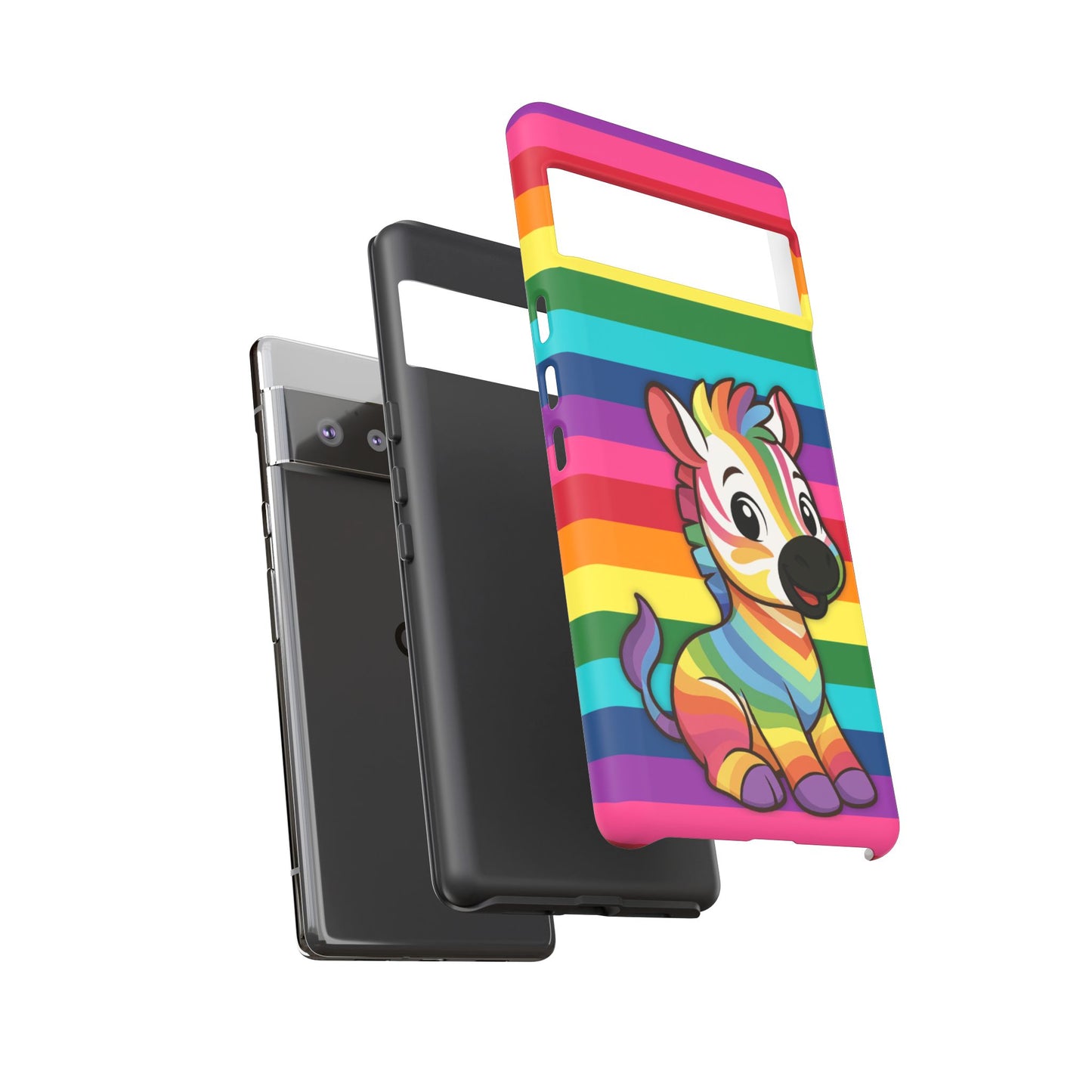 "zee the o.g." – original rainbow pride zebra android tough phone case