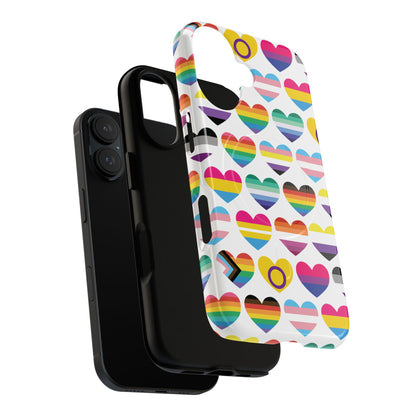 "Proud Hearts" LGBTQIA+ Love MagSafe® iPhone Case