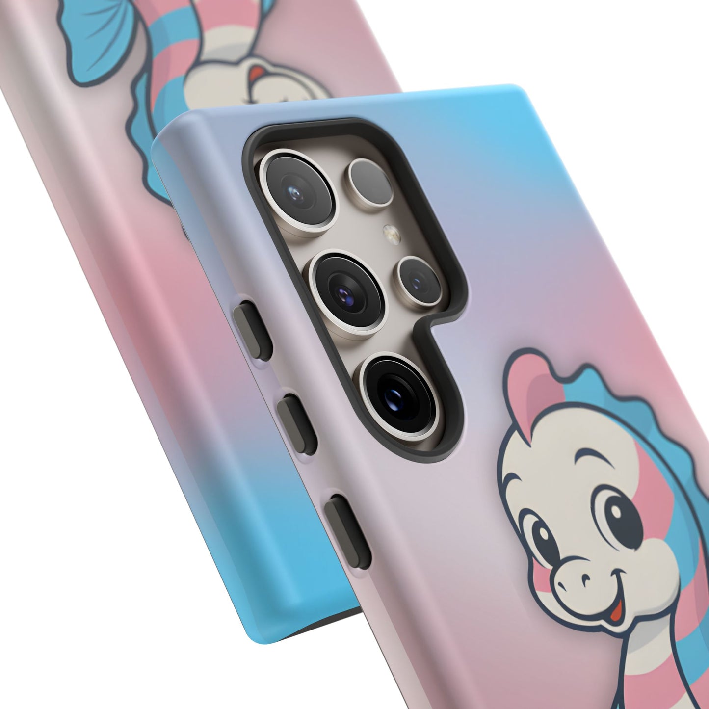 “sea me” – trans pride seahorse android tough phone case