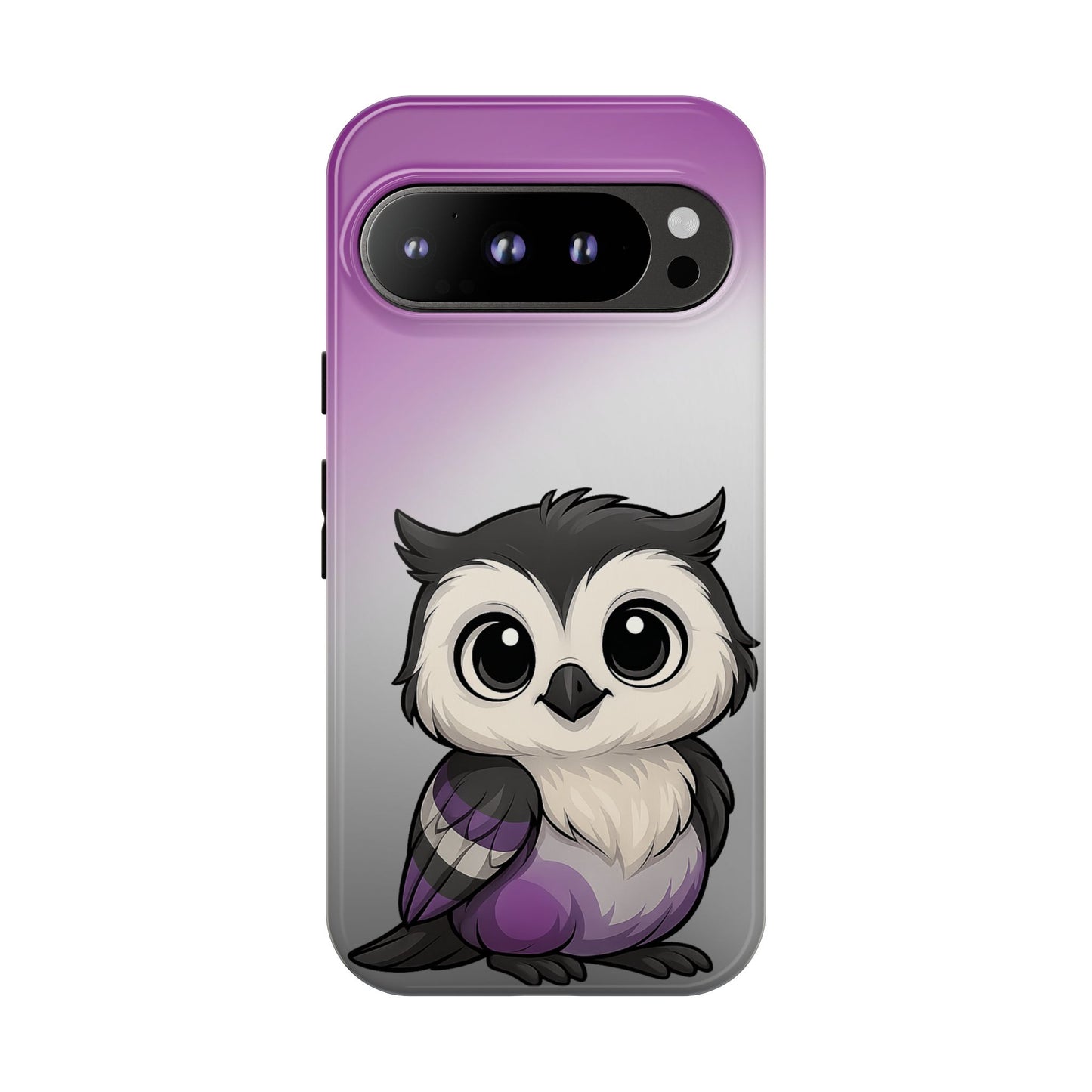 "ace-wise" – asexual pride owl android tough phone case