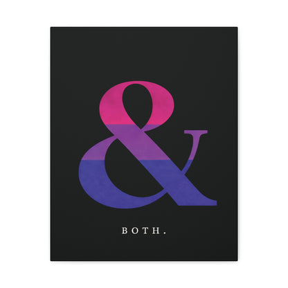 Both. | Bisexual Pride Identity Canvas Wall Art