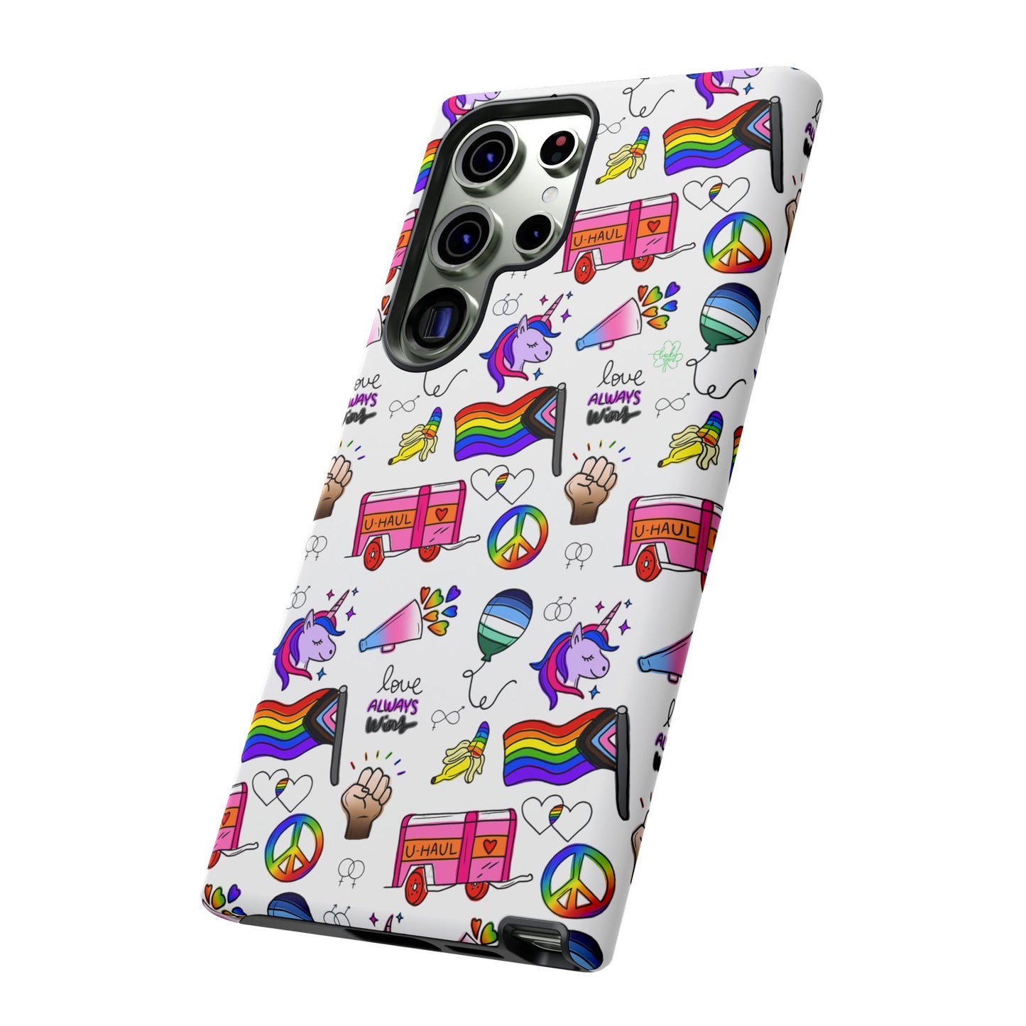 "identity mix" lgbtqia+ collage android tough phone case