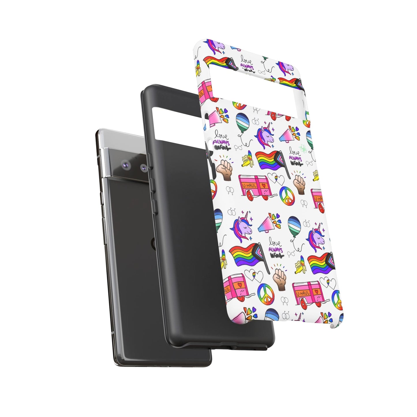 "identity mix" lgbtqia+ collage android tough phone case