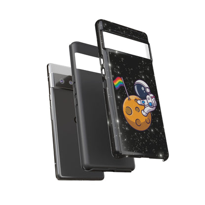 "Cosmic Queer" LGBTQIA+ Android Astronaut Tough Phone Case