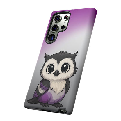 "Ace-Wise" – Asexual Pride Owl Android Tough Phone Case