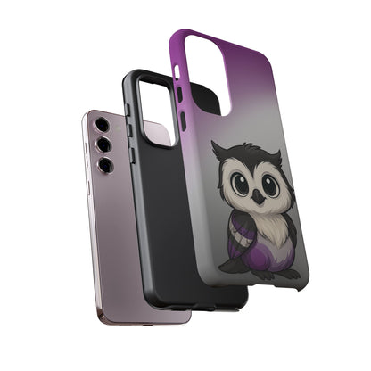 "Ace-Wise" – Asexual Pride Owl Android Tough Phone Case