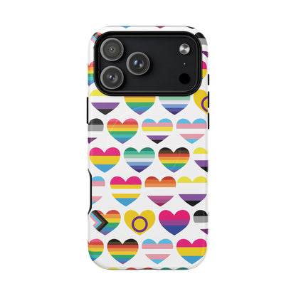 "Proud Hearts" LGBTQIA+ Love MagSafe® iPhone Case
