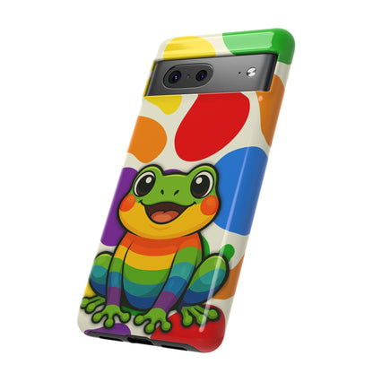 "Rainbow Ribbit" - LGBTQIA+ Pride Frog Android Tough Phone Case