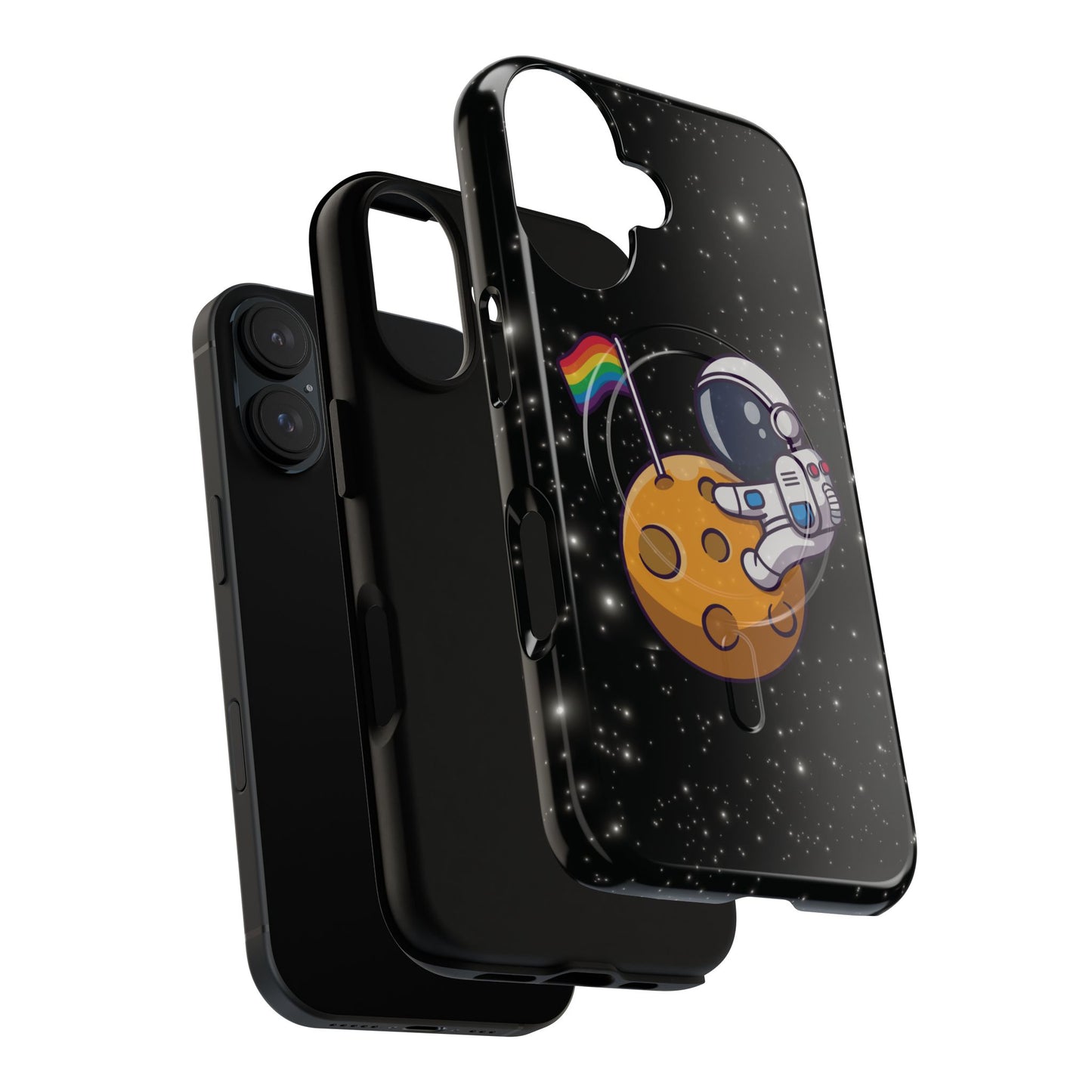 "cosmic queer" lgbtqia+ astronaut magsafe® iphone tough case