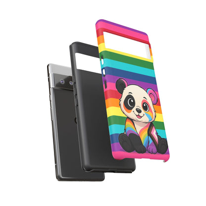 "PrideCub" – Progress + Rainbow Pride Panda Android Tough Phone Case