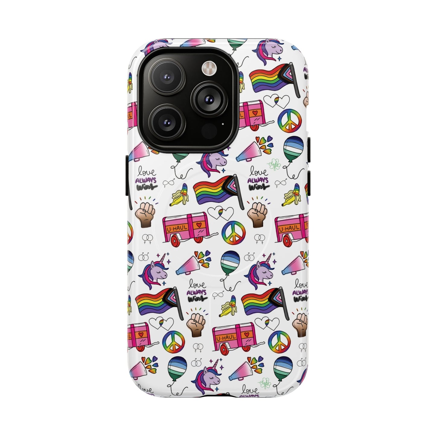 “identity mix” lgbtqia+ collage magsafe® tough iphone case