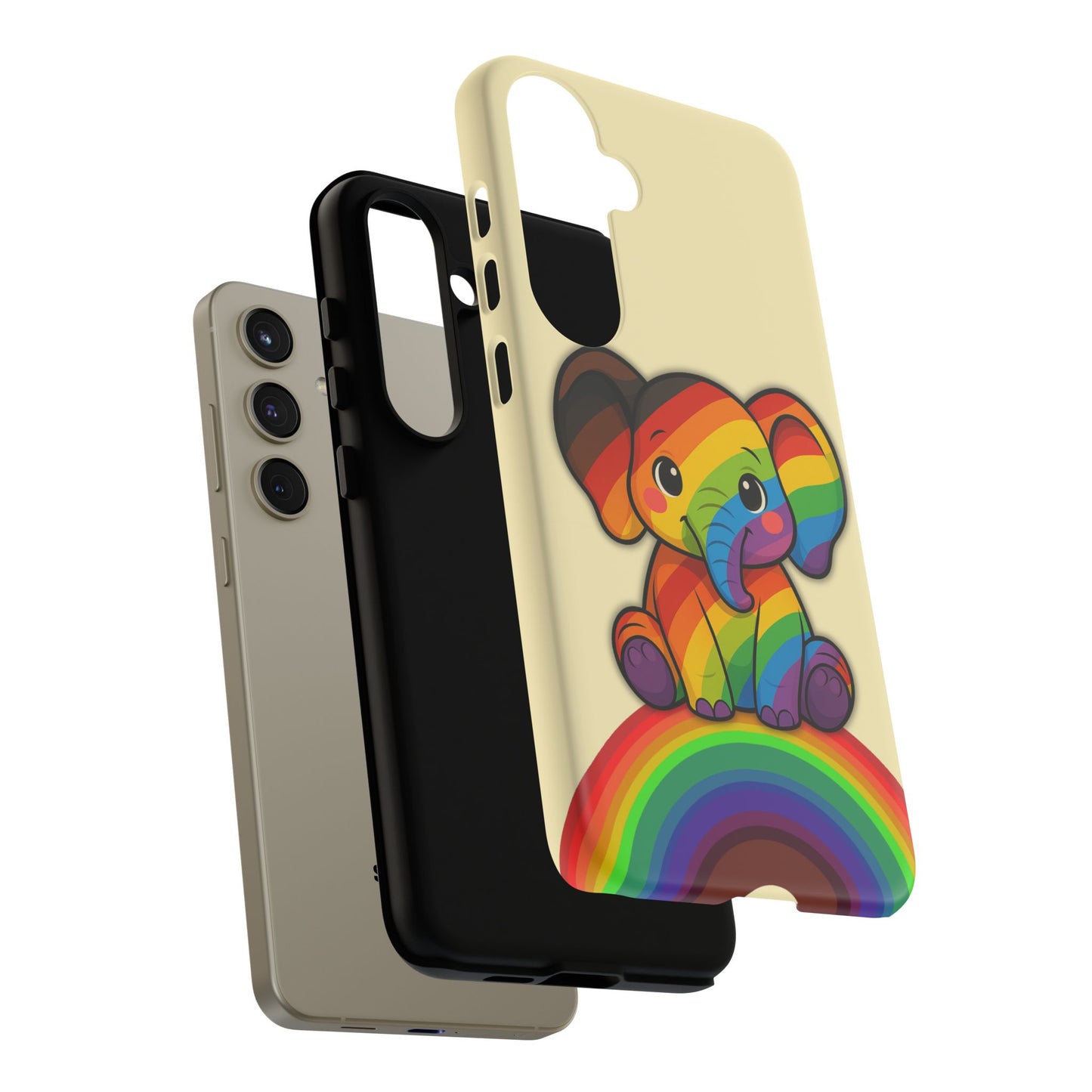 "jumbo joy" – philadelphia pride elephant android tough phone case