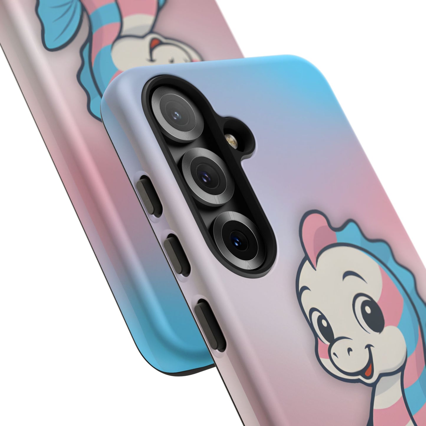 “sea me” – trans pride seahorse android tough phone case