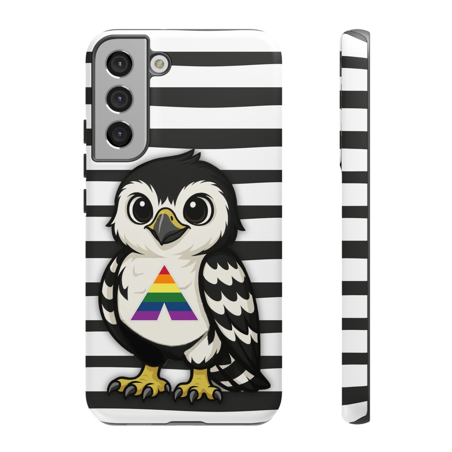 "fly with pride" – lgbtqia+ ally pride hawk android tough phone case