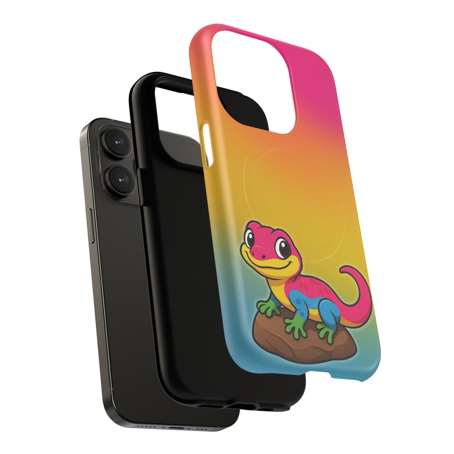 "pan-tastic voyage" – pansexual pride gecko magsafe® iphone tough case