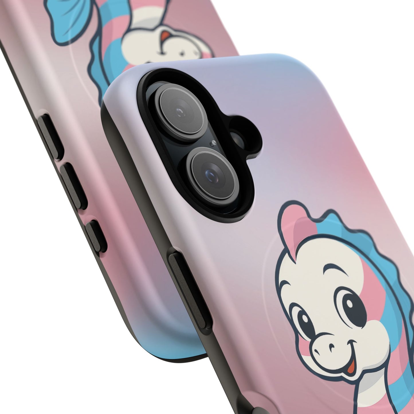 "sea me" – trans pride seahorse magsafe® iphone tough case