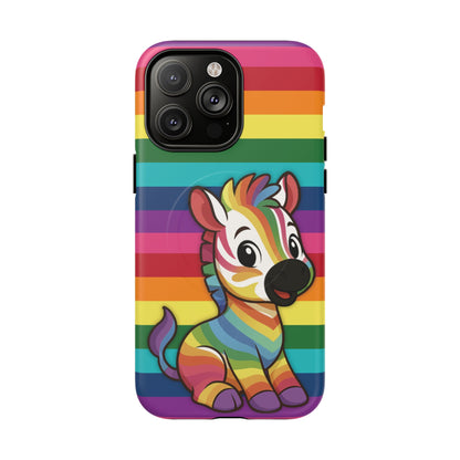"Zee the O.G." – Original Rainbow Pride Zebra MagSafe® iPhone Tough Case