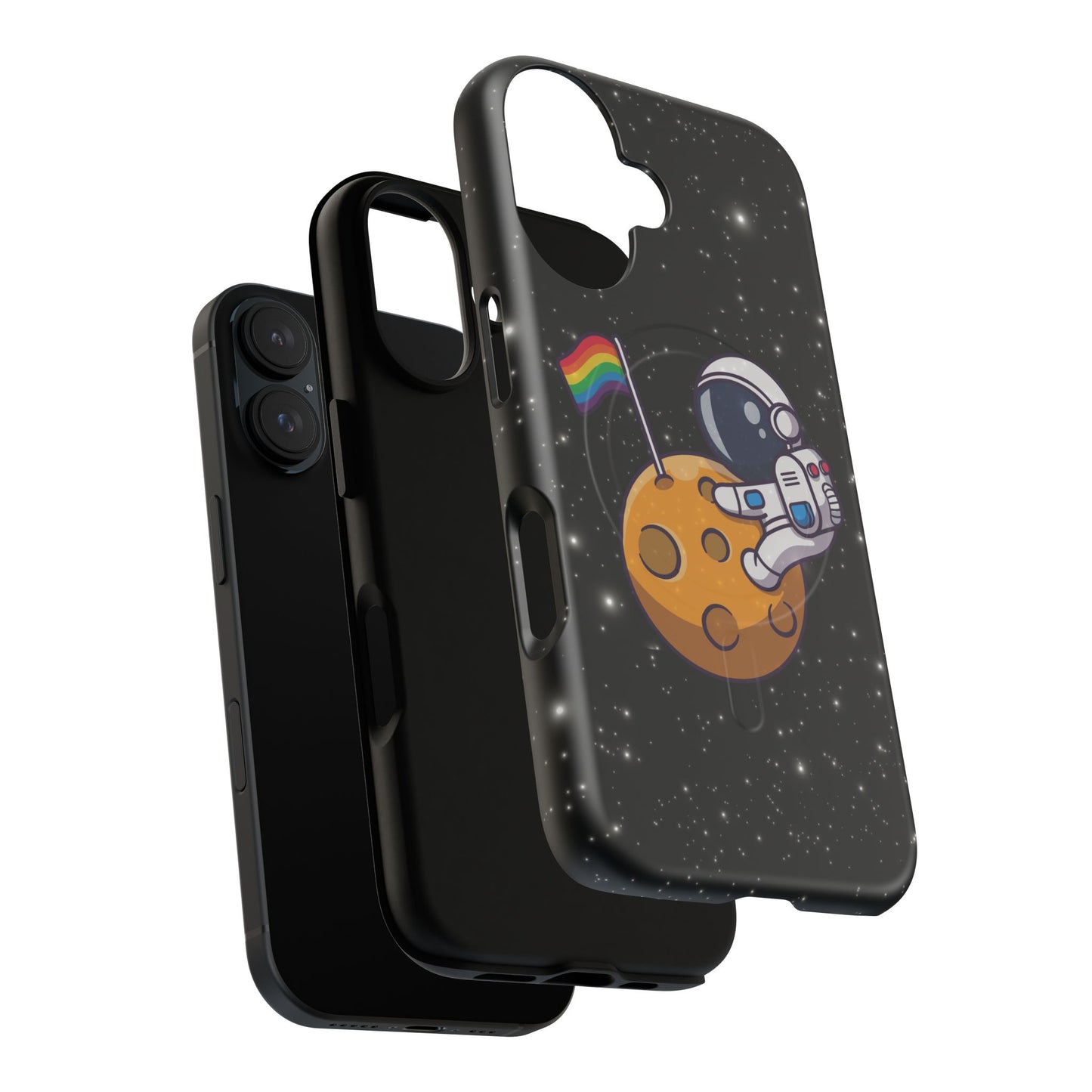 "cosmic queer" lgbtqia+ astronaut magsafe® iphone tough case