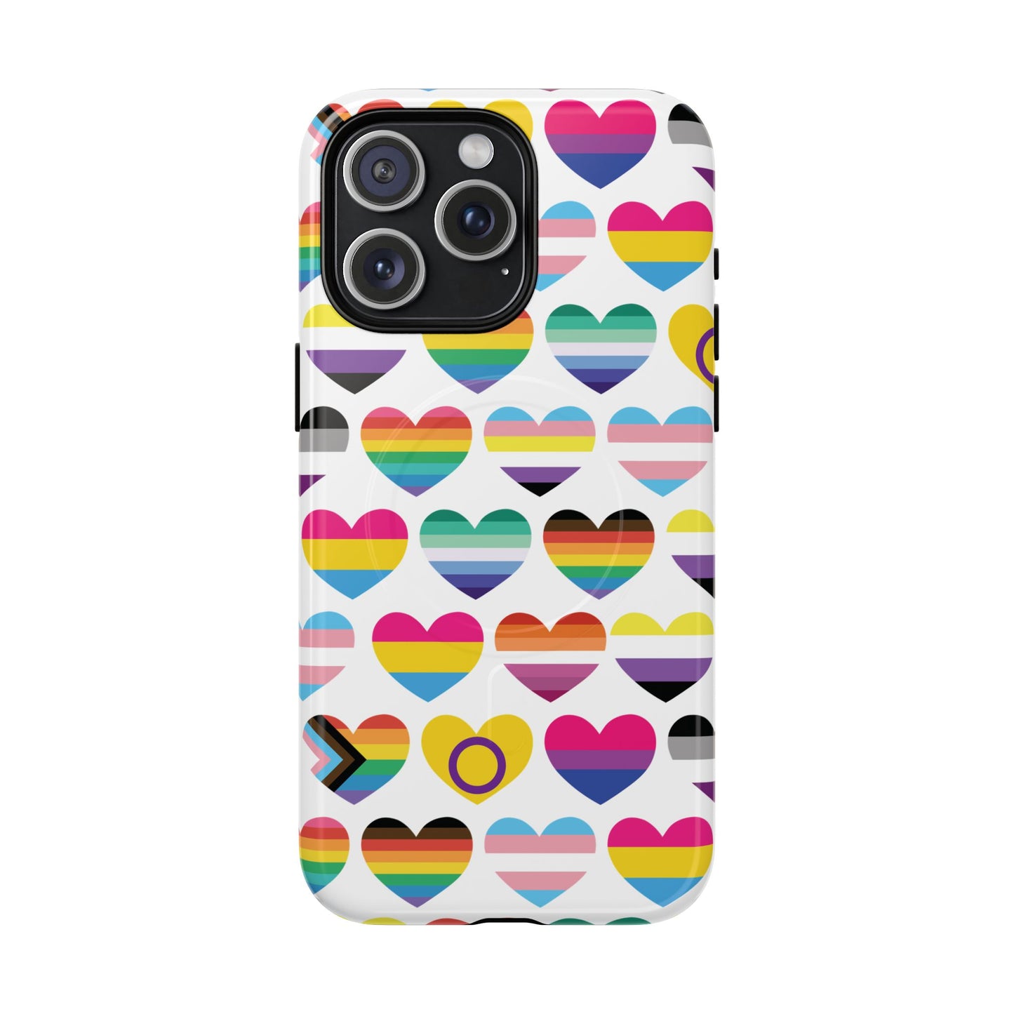 "proud hearts" lgbtqia+ love magsafe® iphone case