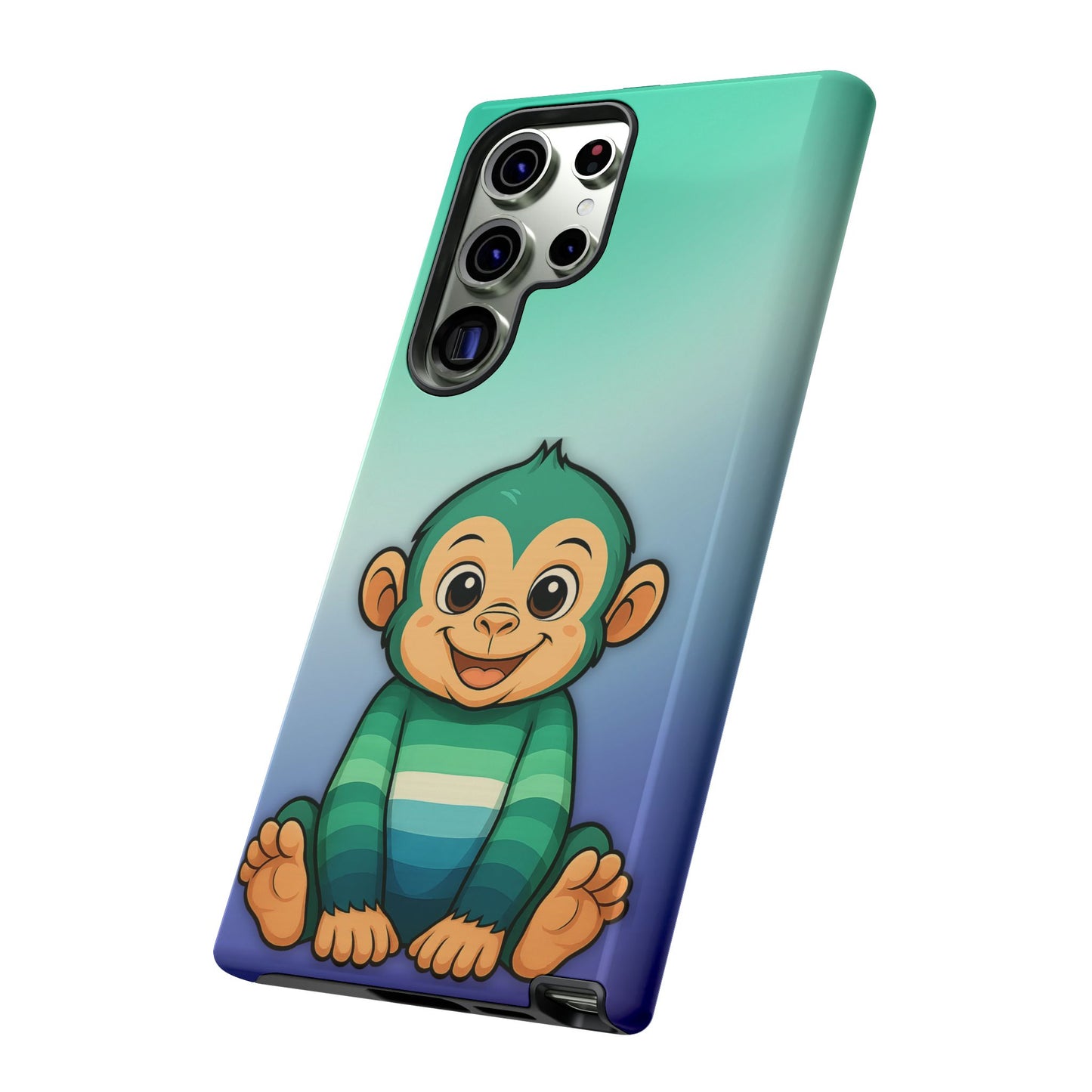 "monkey love" – gay [mlm] pride android tough phone case