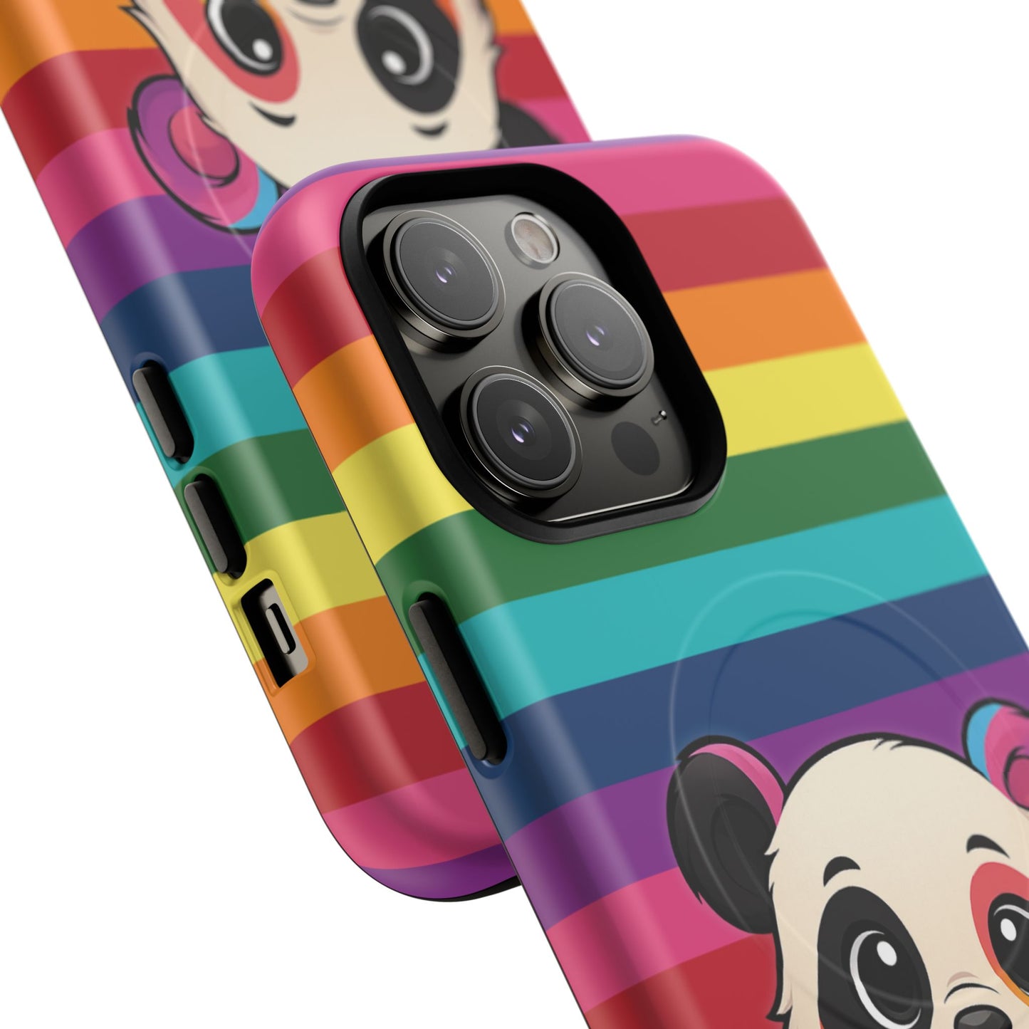"pridecub" – progress + rainbow pride panda magsafe® iphone tough case