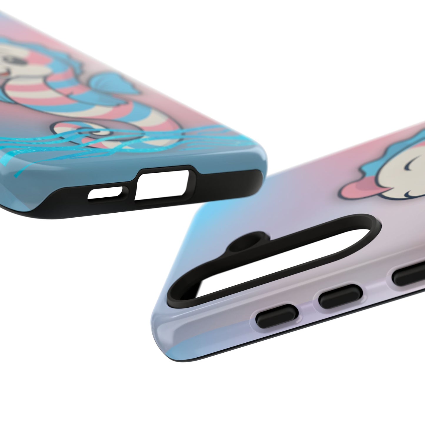 “sea me” – trans pride seahorse android tough phone case