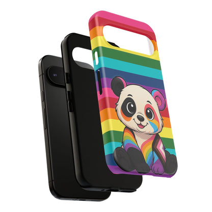 "PrideCub" – Progress + Rainbow Pride Panda Android Tough Phone Case