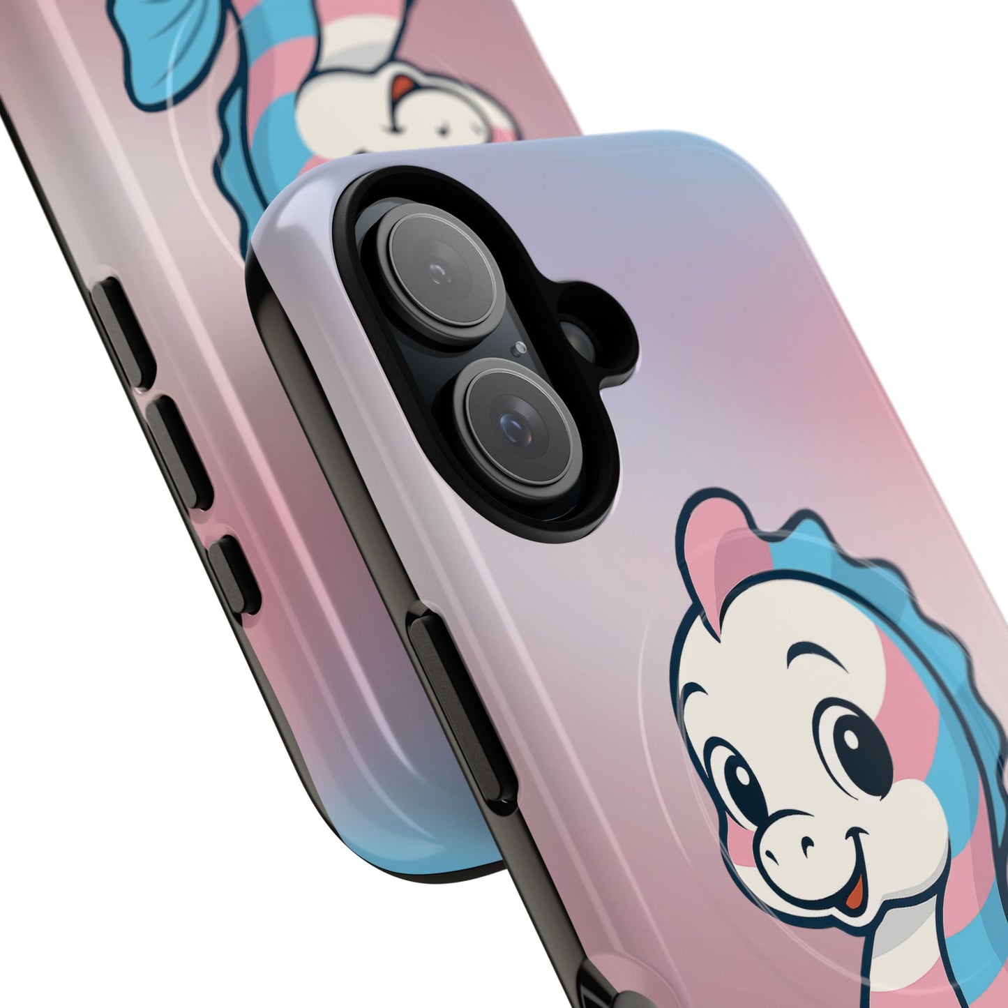 "sea me" – trans pride seahorse magsafe® iphone tough case