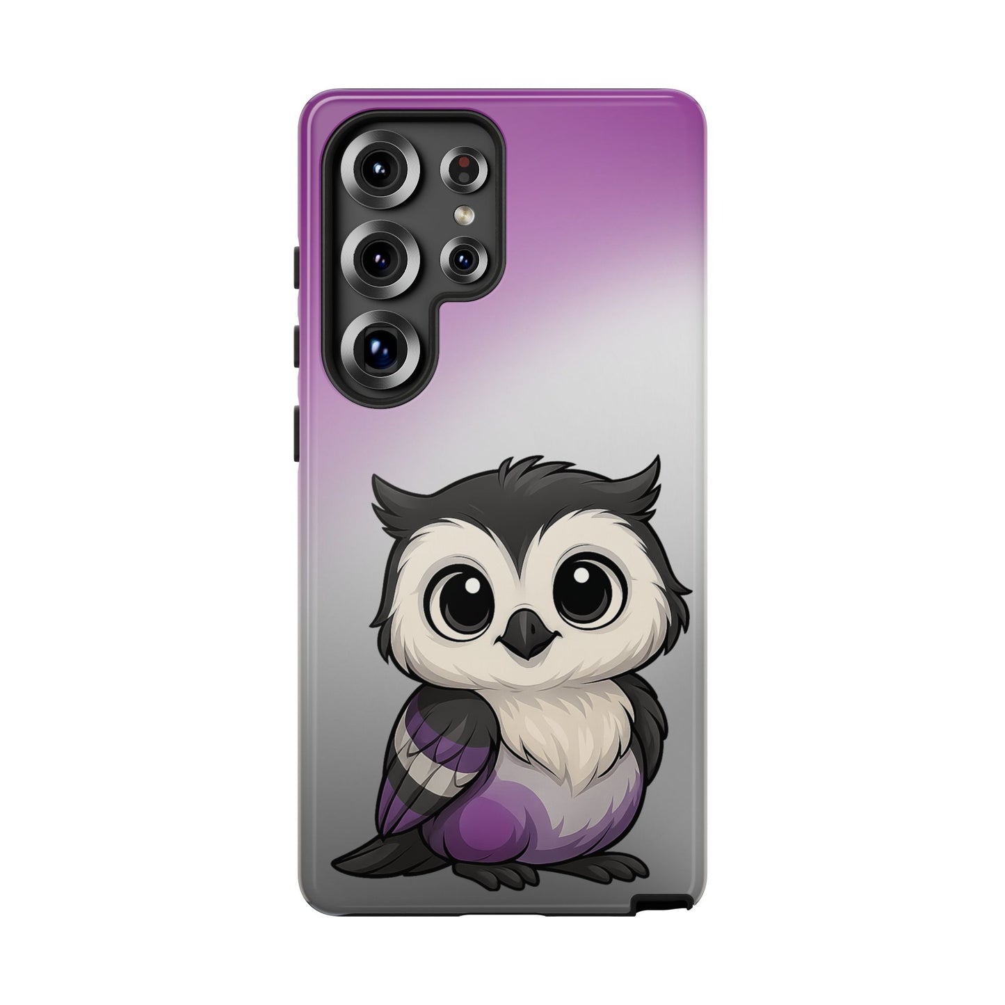 "ace-wise" – asexual pride owl android tough phone case