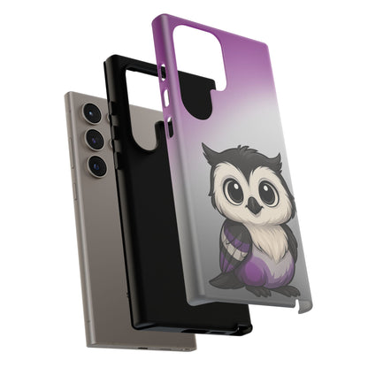 "Ace-Wise" – Asexual Pride Owl Android Tough Phone Case