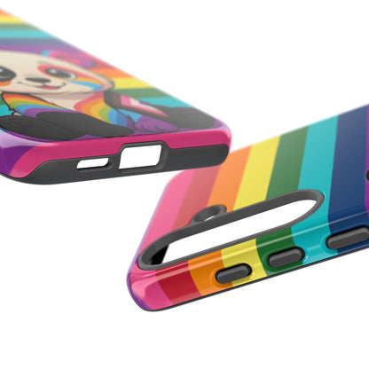 "PrideCub" – Progress + Rainbow Pride Panda Android Tough Phone Case