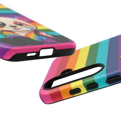 "PrideCub" – Progress + Rainbow Pride Panda Android Tough Phone Case
