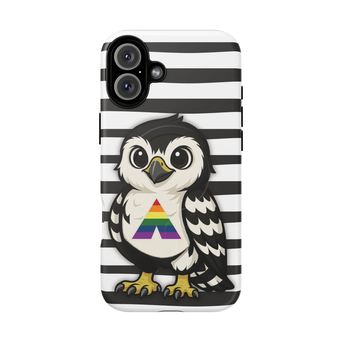 "fly with pride" – lgbtqia+ ally pride hawk magsafe® iphone tough case