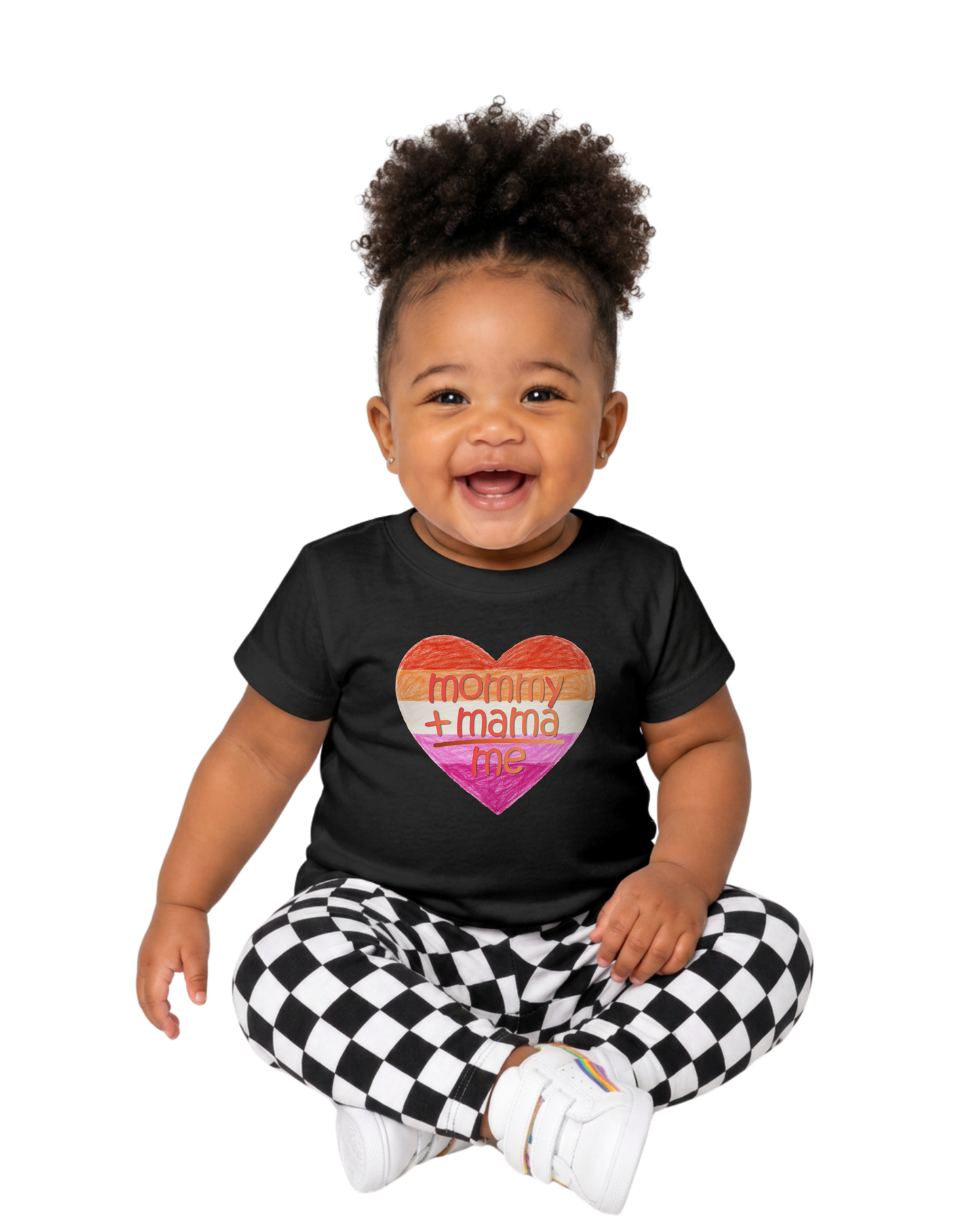 “mommy + mama + me” baby jersey t-shirt