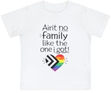 “ain’t no family like the one i got” baby jersey t-shirt