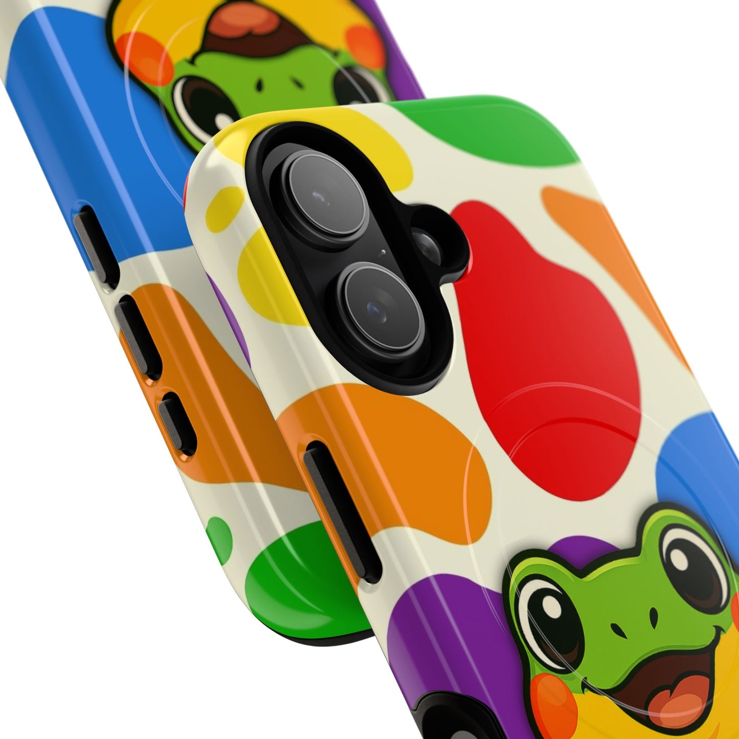 "rainbow ribbit" - lgbtqia+ pride frog magsafe® iphone tough case