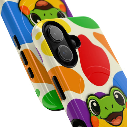 "Rainbow Ribbit" - LGBTQIA+ Pride Frog MagSafe® iPhone Tough Case