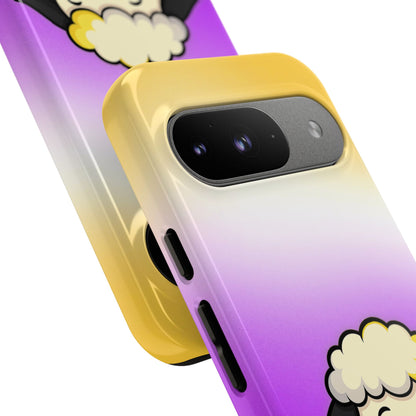 "NonbiBaaary" – Nonbinary Pride Sheep Android Tough Phone Case