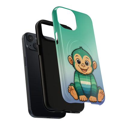 "Monkey Love" – Gay [MLM] Pride Monkey MagSafe® iPhone Tough Case