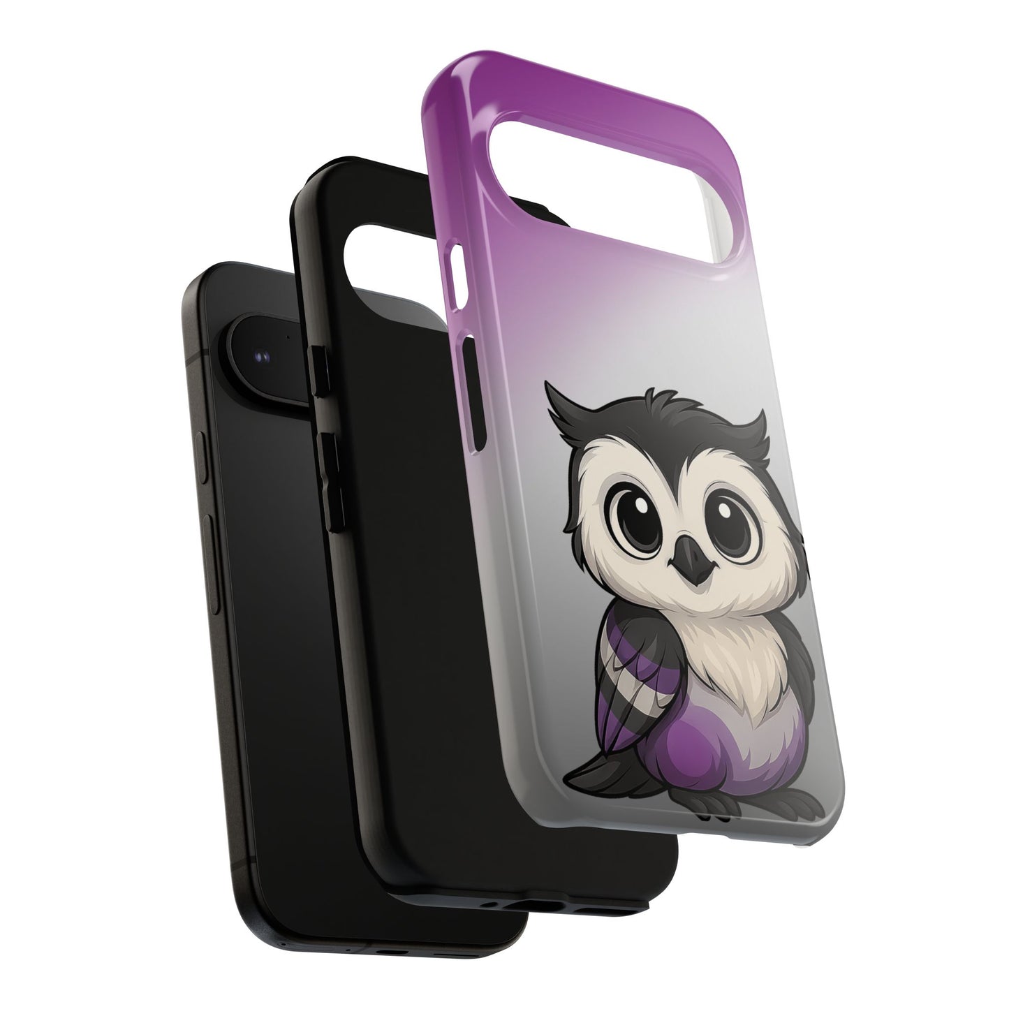 "ace-wise" – asexual pride owl android tough phone case