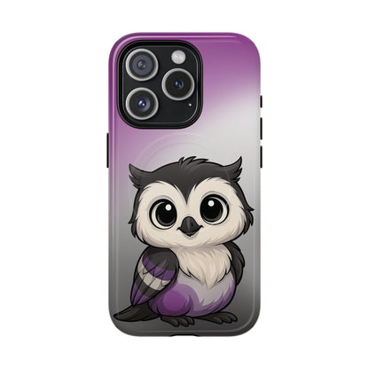 "Ace-Wise" – Asexual Pride Owl MagSafe® iPhone Tough Case