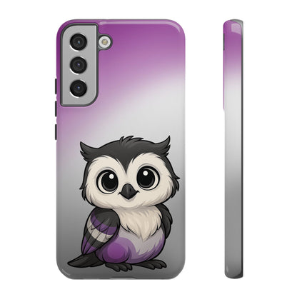 "Ace-Wise" – Asexual Pride Owl Android Tough Phone Case
