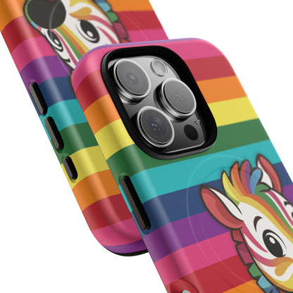 "Zee the O.G." – Original Rainbow Pride Zebra MagSafe® iPhone Tough Case