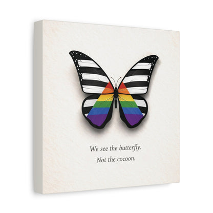 Ally Pride Butterfly | Metamorphosis Series Canvas Wall Art