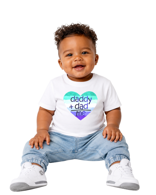 “Daddy + Dad + Me” Baby Jersey T-Shirt