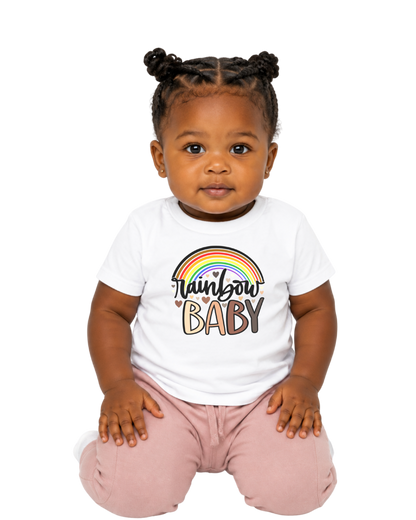 “Rainbow Baby” Baby Jersey  T-Shirt