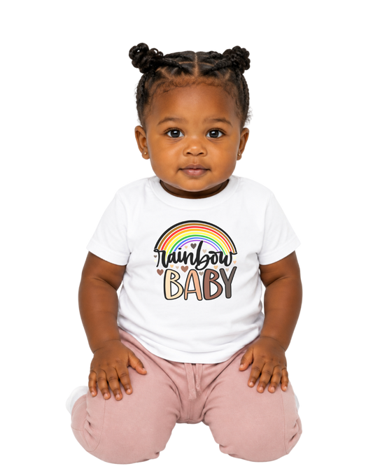 “Rainbow Baby” Baby Jersey  T-Shirt