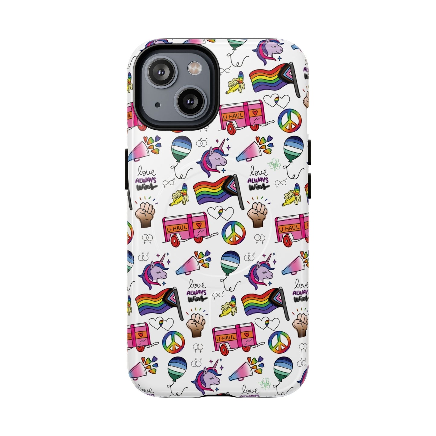“identity mix” lgbtqia+ collage magsafe® tough iphone case
