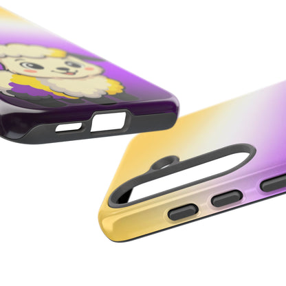 "NonbiBaaary" – Nonbinary Pride Sheep Android Tough Phone Case